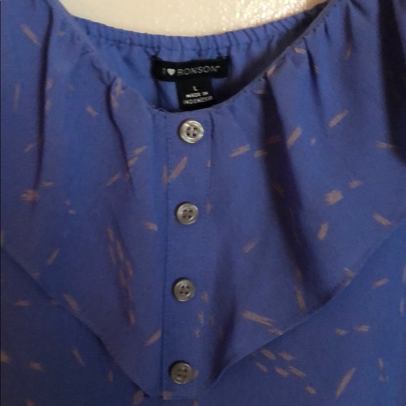 Simple blue drape tank - Picture 2 of 4